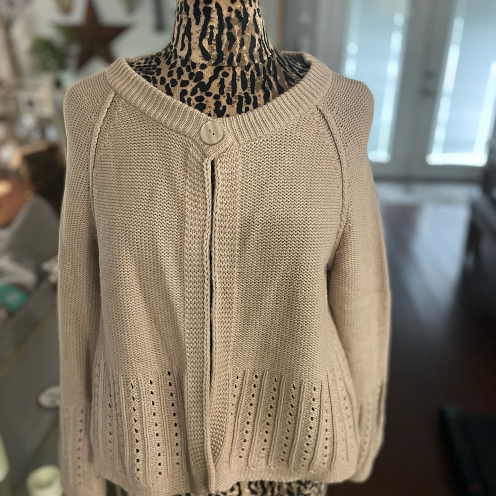 Classic Elements Beige Women's Cardigan